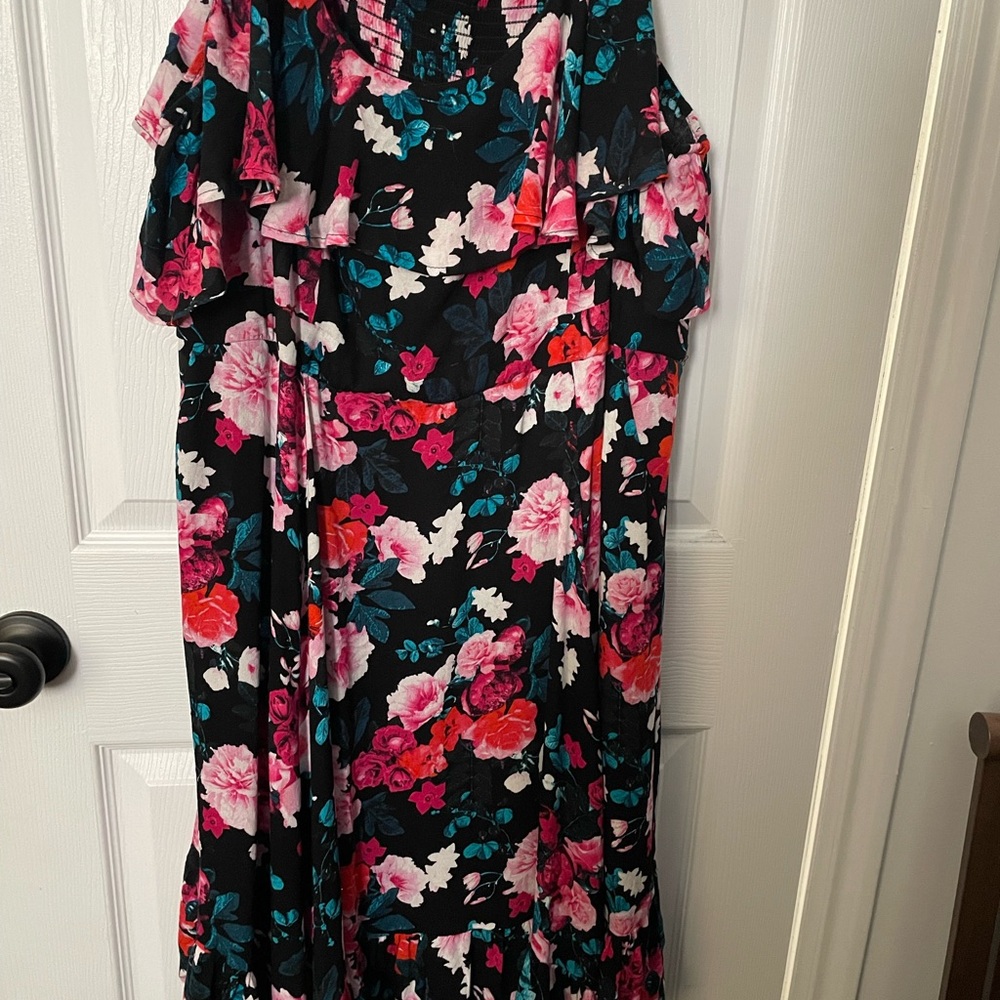Torrid Floral Ruffle Dress